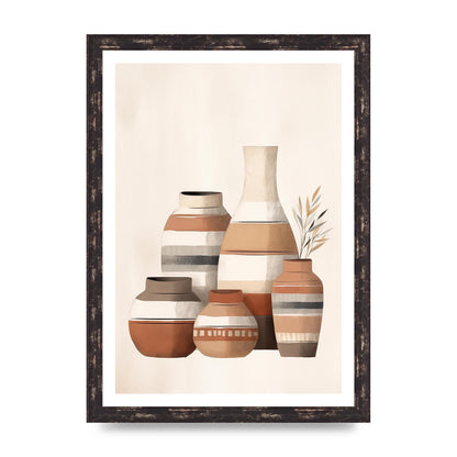 Rustic Pottery Serene Earth Tones