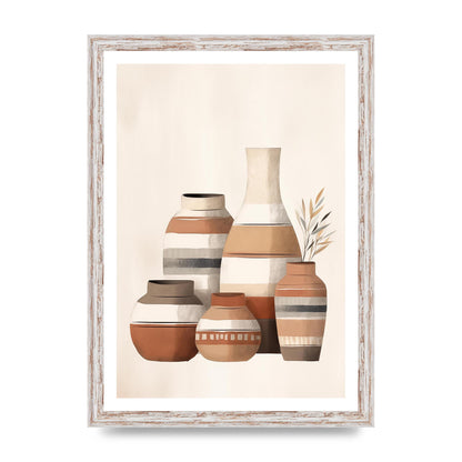 Rustic Pottery Serene Earth Tones