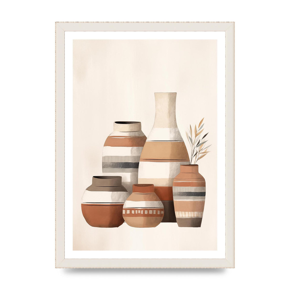 Rustic Pottery Serene Earth Tones