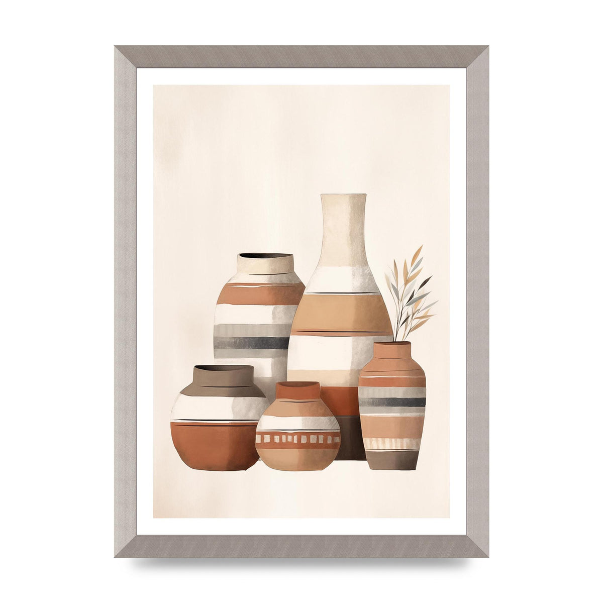 Rustic Pottery Serene Earth Tones