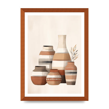 Rustic Pottery Serene Earth Tones