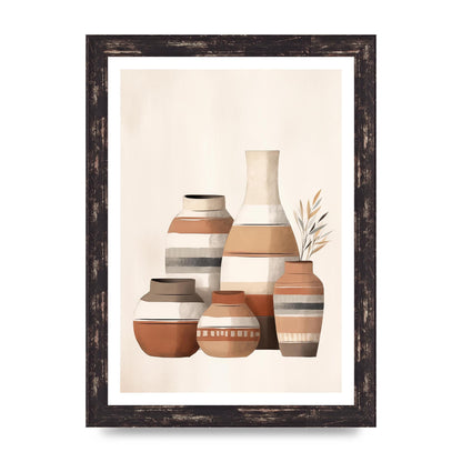 Rustic Pottery Serene Earth Tones