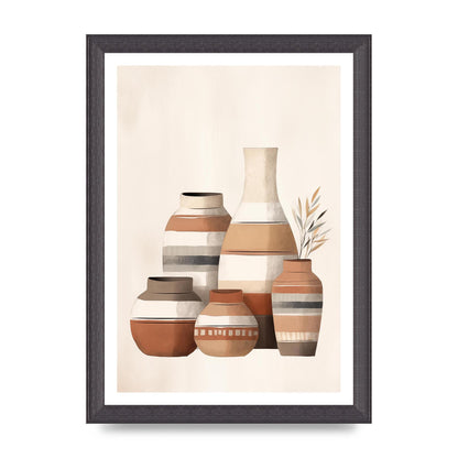 Rustic Pottery Serene Earth Tones
