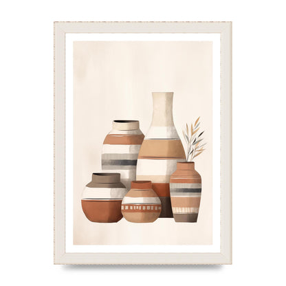 Rustic Pottery Serene Earth Tones