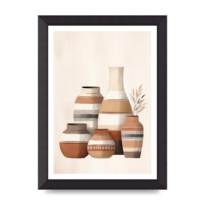 Rustic Pottery Serene Earth Tones