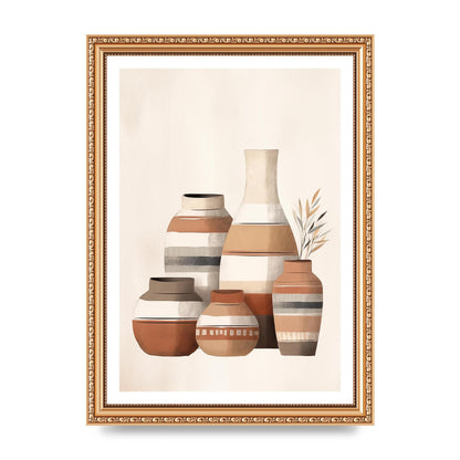 Rustic Pottery Serene Earth Tones