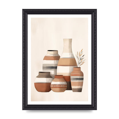 Rustic Pottery Serene Earth Tones