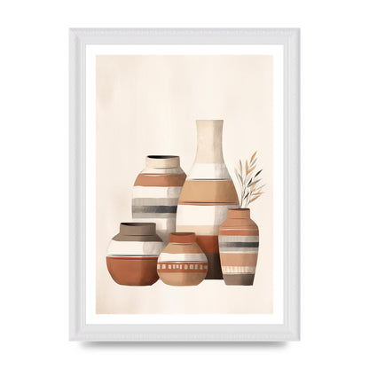 Rustic Pottery Serene Earth Tones
