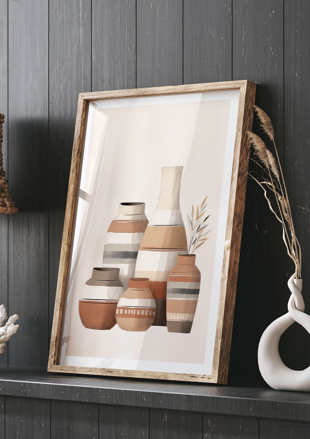 Rustic Pottery Serene Earth Tones
