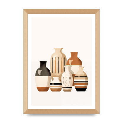 Rustic Boho Pottery Print