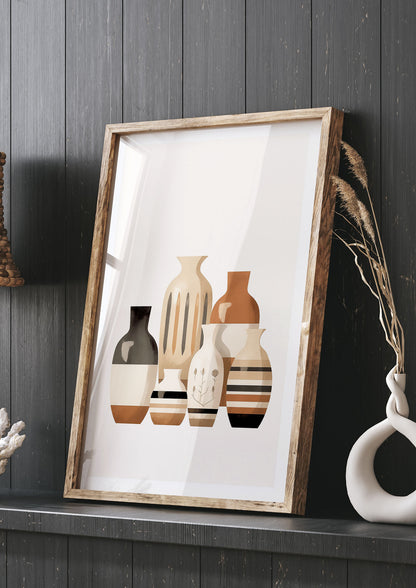 Rustic Boho Pottery Print