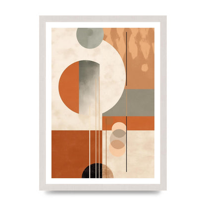 Geometric Boho Serenity Earthy Risograph