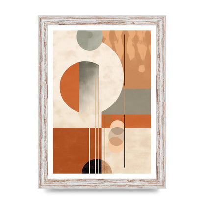 Geometric Boho Serenity Earthy Risograph