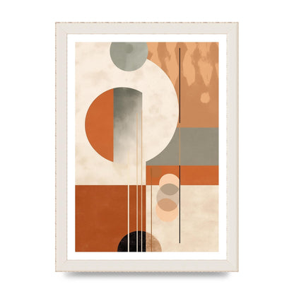 Geometric Boho Serenity Earthy Risograph