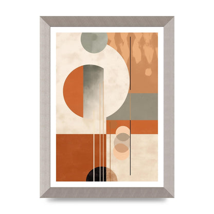 Geometric Boho Serenity Earthy Risograph