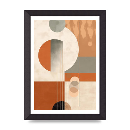 Geometric Boho Serenity Earthy Risograph