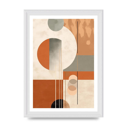 Geometric Boho Serenity Earthy Risograph