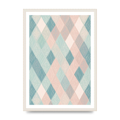 Diamonds of Serenity Subtle Boho Risograph