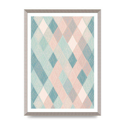 Diamonds of Serenity Subtle Boho Risograph