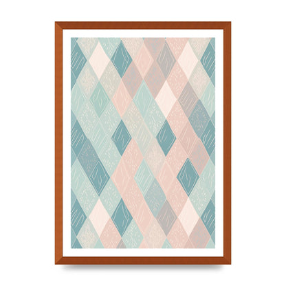 Diamonds of Serenity Subtle Boho Risograph