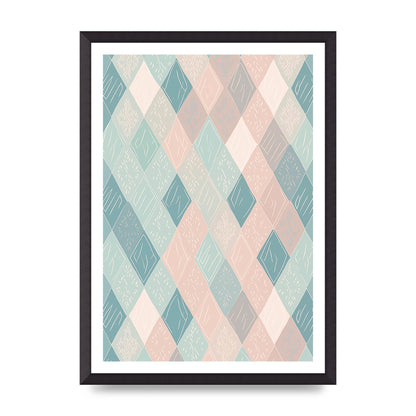 Diamonds of Serenity Subtle Boho Risograph