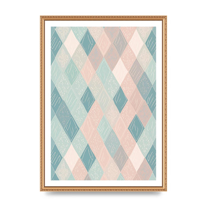 Diamonds of Serenity Subtle Boho Risograph