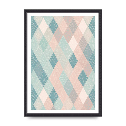 Diamonds of Serenity Subtle Boho Risograph