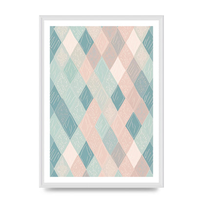 Diamonds of Serenity Subtle Boho Risograph