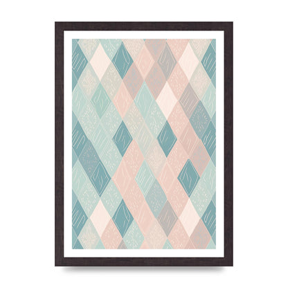 Diamonds of Serenity Subtle Boho Risograph