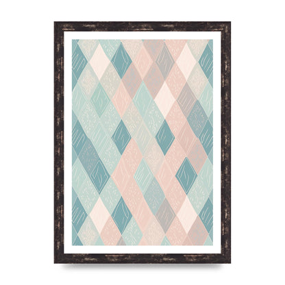 Diamonds of Serenity Subtle Boho Risograph
