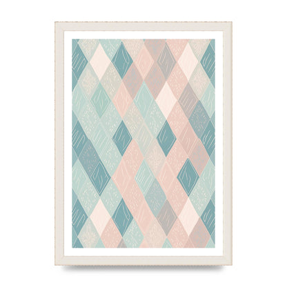 Diamonds of Serenity Subtle Boho Risograph