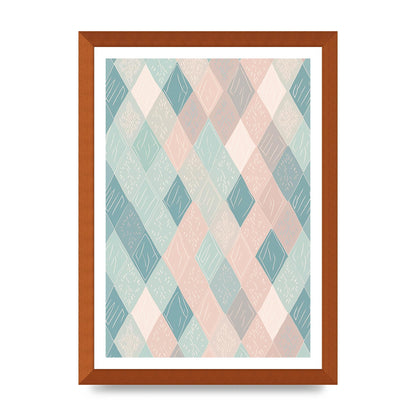 Diamonds of Serenity Subtle Boho Risograph