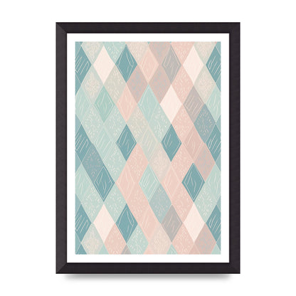 Diamonds of Serenity Subtle Boho Risograph