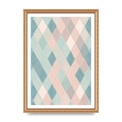 Diamonds of Serenity Subtle Boho Risograph