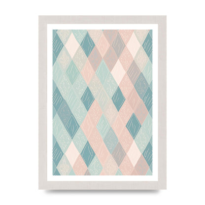 Diamonds of Serenity Subtle Boho Risograph