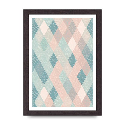 Diamonds of Serenity Subtle Boho Risograph