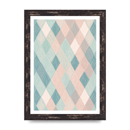 Diamonds of Serenity Subtle Boho Risograph