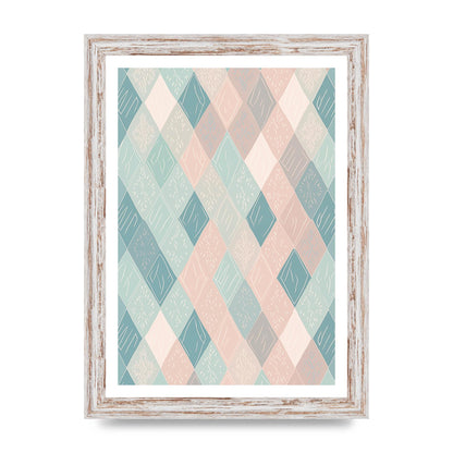 Diamonds of Serenity Subtle Boho Risograph