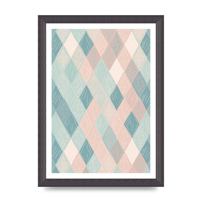 Diamonds of Serenity Subtle Boho Risograph