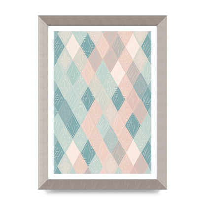 Diamonds of Serenity Subtle Boho Risograph