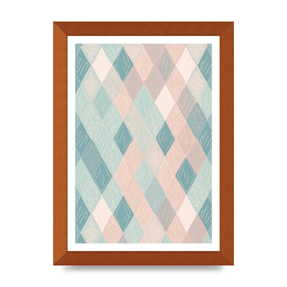 Diamonds of Serenity Subtle Boho Risograph