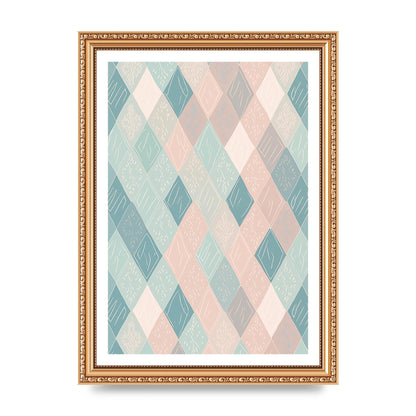 Diamonds of Serenity Subtle Boho Risograph