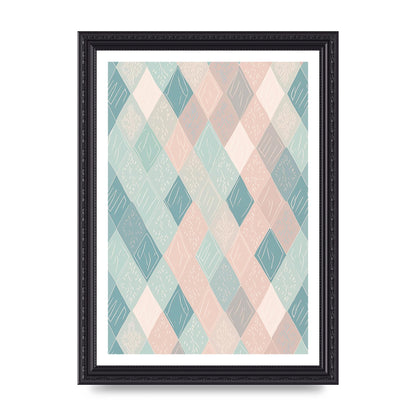 Diamonds of Serenity Subtle Boho Risograph
