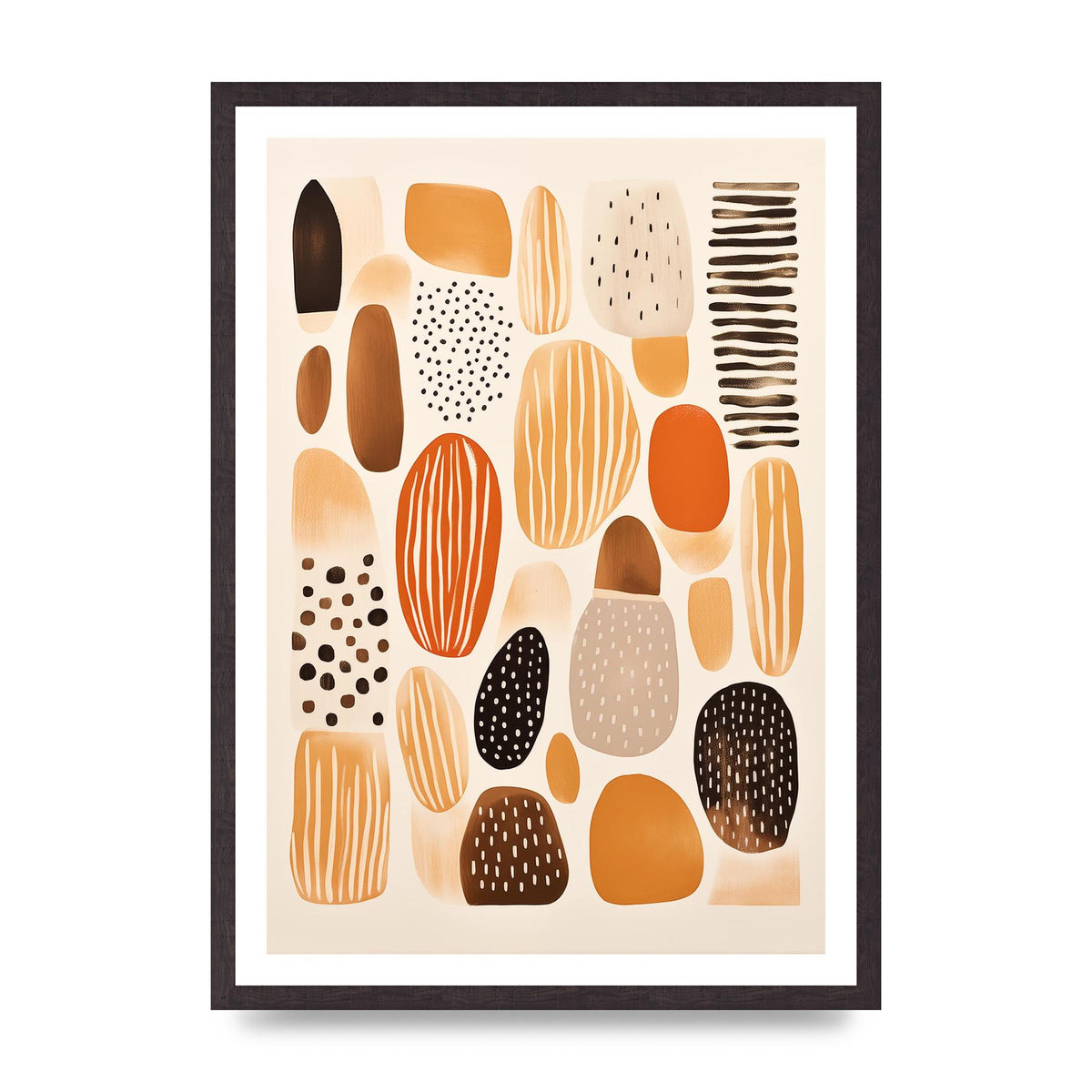 Earthy Shapes Harmony Minimalist Boho Print