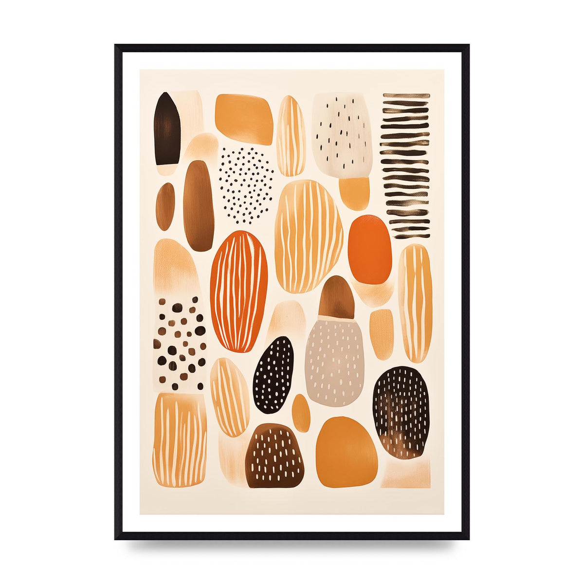 Earthy Shapes Harmony Minimalist Boho Print