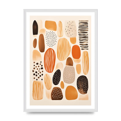 Earthy Shapes Harmony Minimalist Boho Print