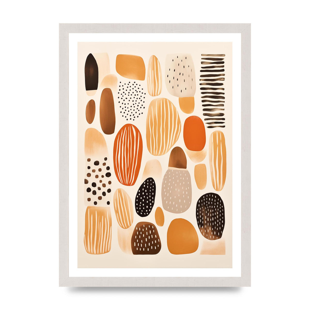 Earthy Shapes Harmony Minimalist Boho Print