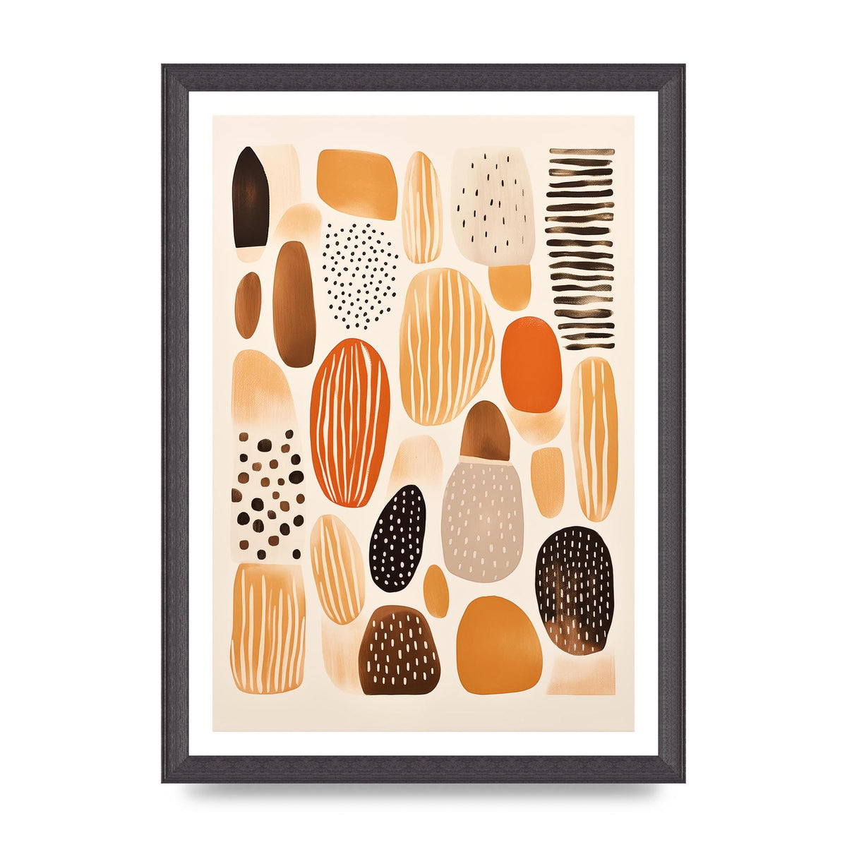 Earthy Shapes Harmony Minimalist Boho Print