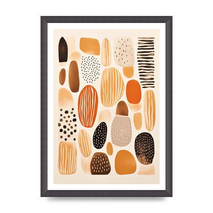 Earthy Shapes Harmony Minimalist Boho Print