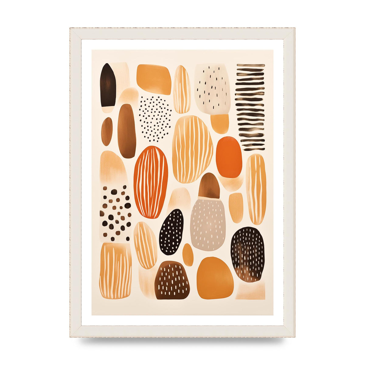 Earthy Shapes Harmony Minimalist Boho Print